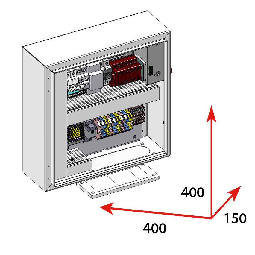 CAJA DE CONMUTACIÓN DE RESPALDO 4P 63A  - BACKUP BOX CARGAS CRITICAS