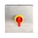 INTERRUPTOR 6P.32A. MANDO IP69K EN CAJA INOX