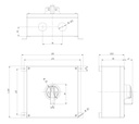 INTERRUPTOR 6P.32A. MANDO IP69K EN CAJA INOX