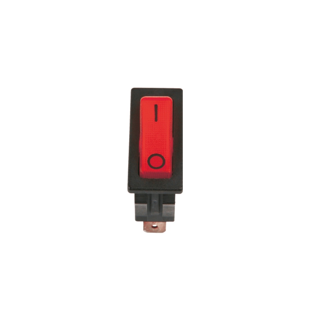 INTERRUPTOR TECLA LUMINOSO 1P ROJO
