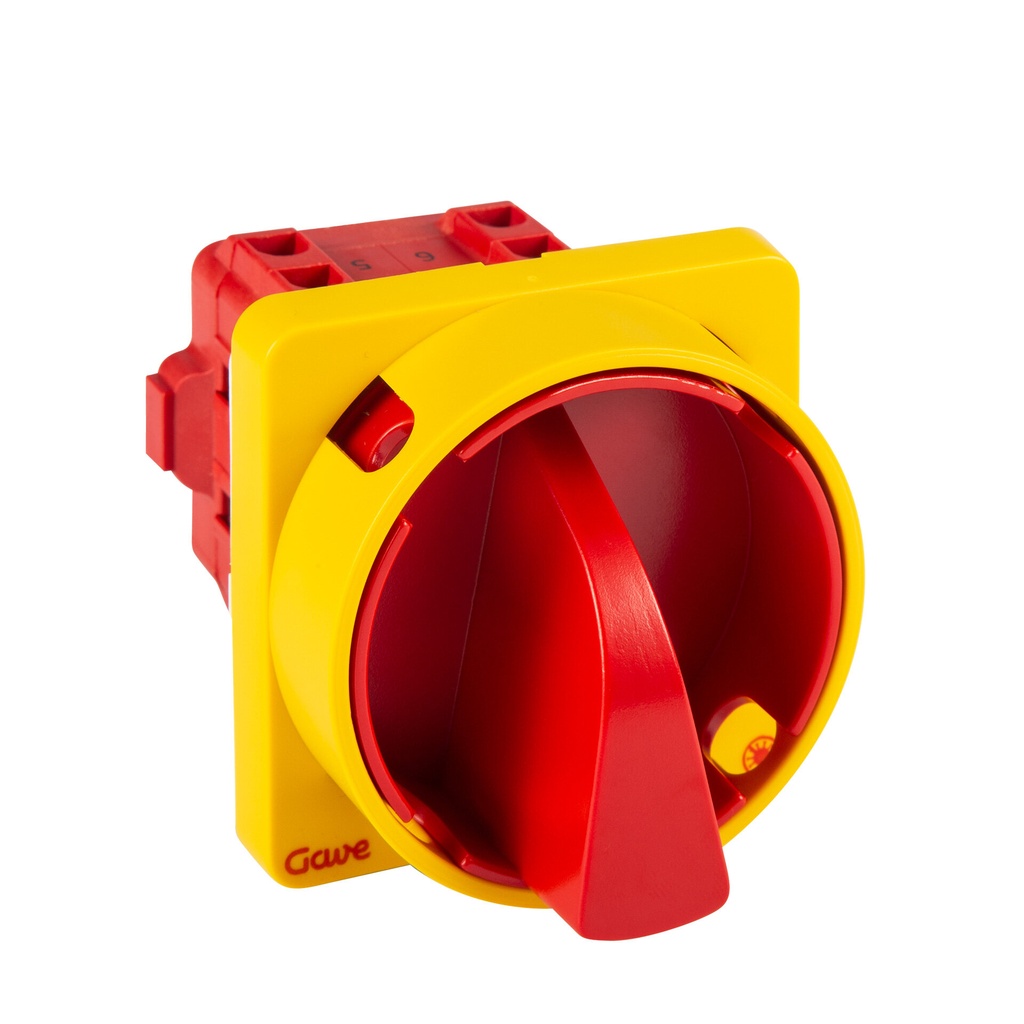 INTERRUPTOR 4P GAVE 16A.D0 BLOQUEO CANDADO ROJO/AMARILLOTRATAMIENTO ANTIMICROBIANO
