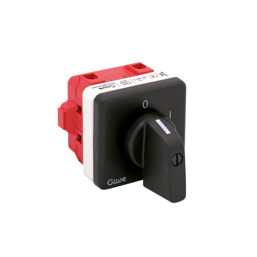 INTERRUPTOR GAVE 4P 40A.D1 MANDO FIJACION POR TORNILLO
