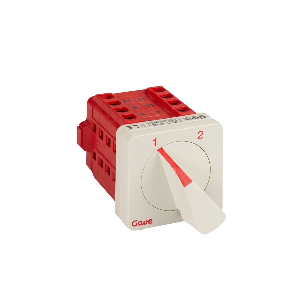 INTERRUPTOR  LUMI. ROJO/VERDE 400V 2P 12A  BLOQ.CAND.