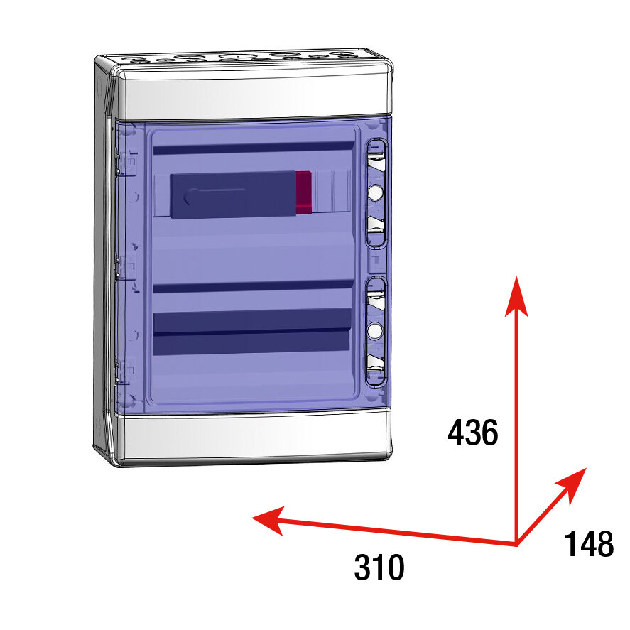CAJA MODULAR CONEXIÓN PV - 6STR.FUS 15A + PROTECTOR SOBRETENSION UN 110V