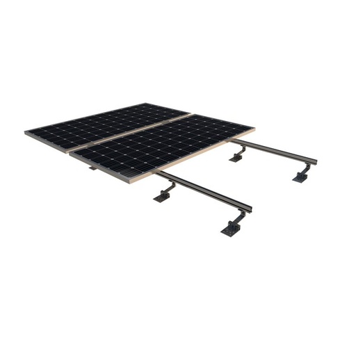 [02.4V4] SUNFER 02.4V4  Kit para anclaje a losa de hormigón/madera. 4 módulos vertical