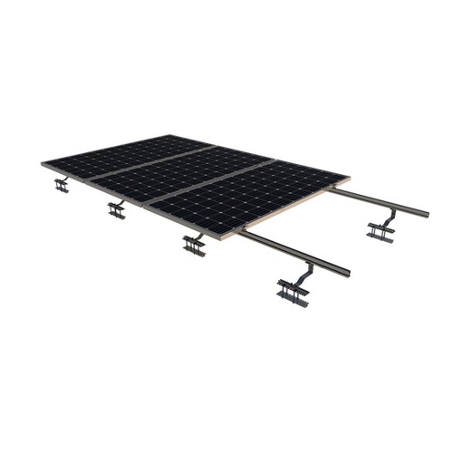 [02.2V3] SUNFER 02.2V3  KIT para cubierta de teja con abrazadera. 3 PV módulo vertical