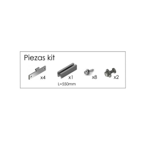 [S38-20] SUNFER S38 KIT fijación triángulo a chapa metálica.