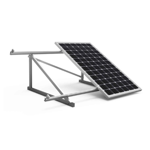 [11V4 30º] SUNFER 11V4 30º Kit de triangulo para 4 módulos para chapa o correas. Vertical