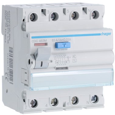 [10827005] [10827025] DIFERENCIAL 4P 63A 30MA-AC HAGER