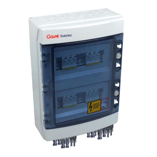 [STM110MCP15/4] CAJA MODULAR GAVE CONEXIÓN MC4 4MPPT - 1STR.FUS 15A - SIN SECCIONADOR + PROTECTOR SOBRETENSION II
