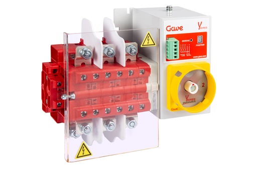 [YL562A101] CONMUTADOR  MOTORIZADO ENTRADA SUPERIOR 1-0-2 3P 160A. 12V DC GAVE