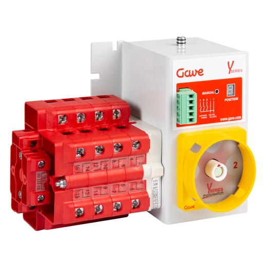 [YL5637301] CONMUTADOR  MOTORIZADO ENTRADA SUPERIOR 1-0-2 4P 100A. 80-230VAC GAVE