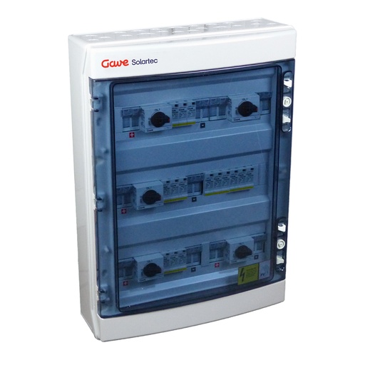 [STM21025P12S/5] CAJA MOD.2STR.1000V 25A FUS12A 5MPPT SALIDAS INDIVIDUALES