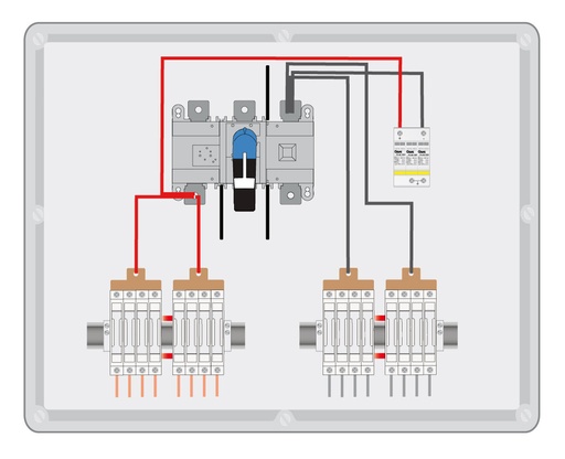 [SP081516D15] CAJA CONEXIÓN PV 1500V 8 STRINGS - FUS 15A - SECCIONADOR 160A + PROTECTOR SOBRETENSIONES