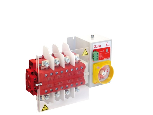 [YL563A101] CONMUTADOR  MOTORIZADO ENTRADA SUPERIOR 1-0-2 4P 160A. 12V DC GAVE