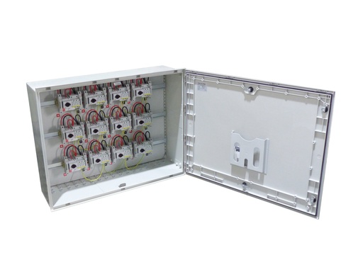 [SLA1H525D15/12] ARMARIO CONEXIÓN 1500V PV - 12 MPPT 1 STRING FUS 15A - SECCIONADOR 25A + PROTECTOR SOBRETENSIONES CLASE I+II